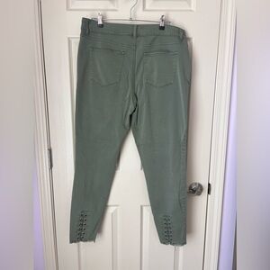 Maurices Jeggings with Lace Up Ankle